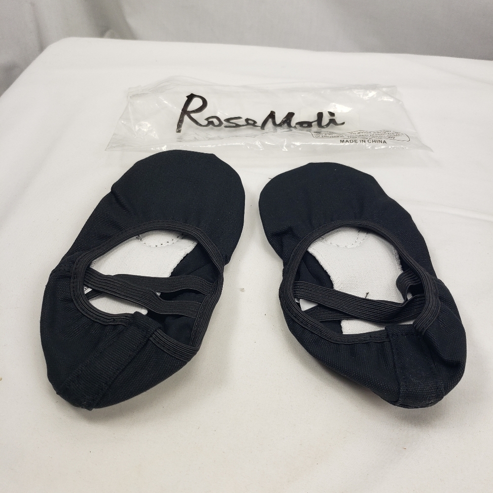 New Black Ballet Slippers Size 2 little kid
